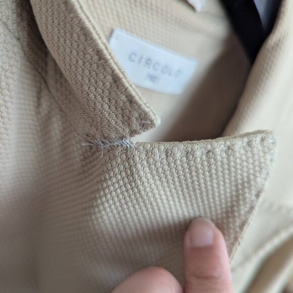 Faux Double-breasted blazer beige Circolo 1901 sz 46 IT - US 10 - Picture 7 of 12